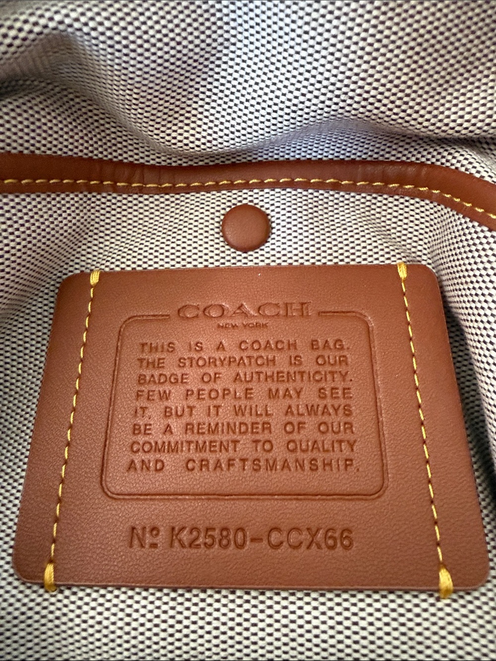 Coach Chocolate Brown Suede Tote with Leather Trim - Picture 7 of 13